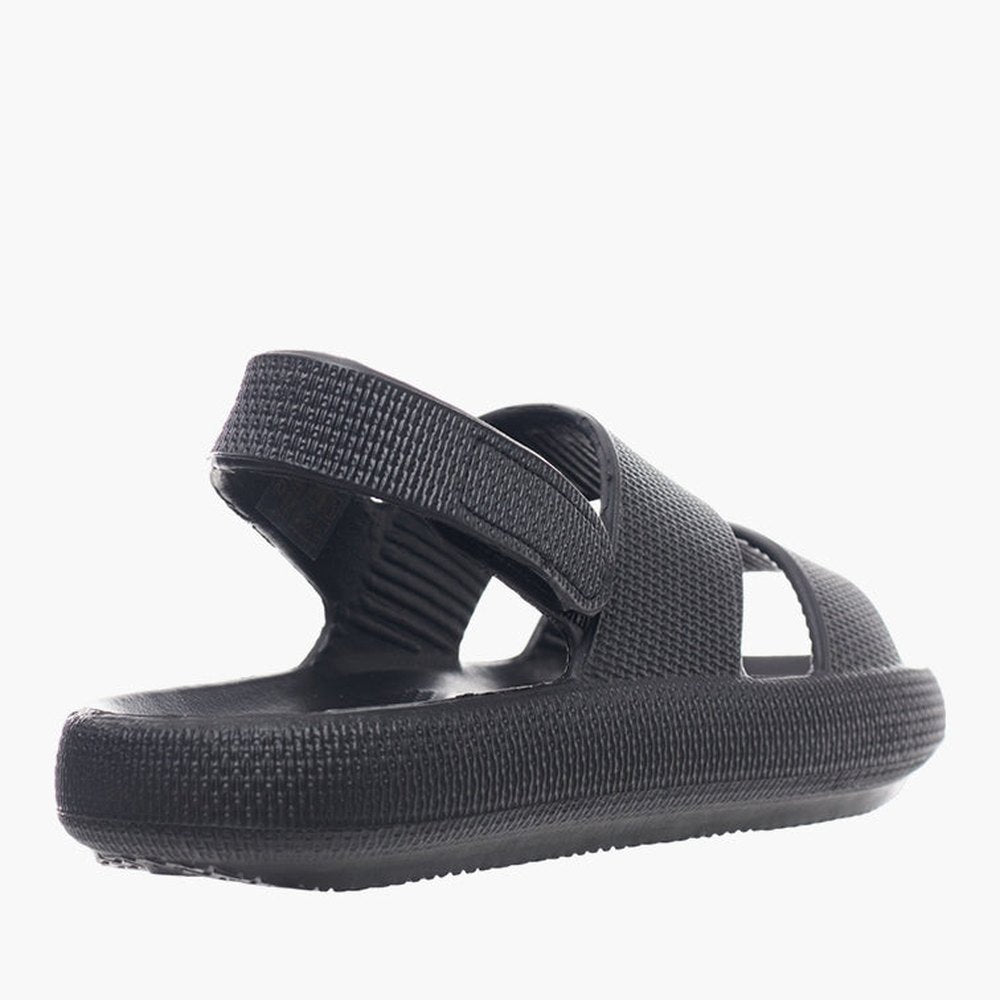 Hush Puppies Black Sammy Sandals In Black