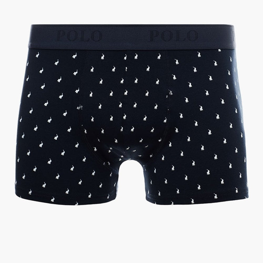 Polo Mens Aop Pony Knit Boxer In Navy