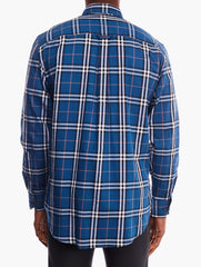 Polo Mens Large Check Shirt In Navy