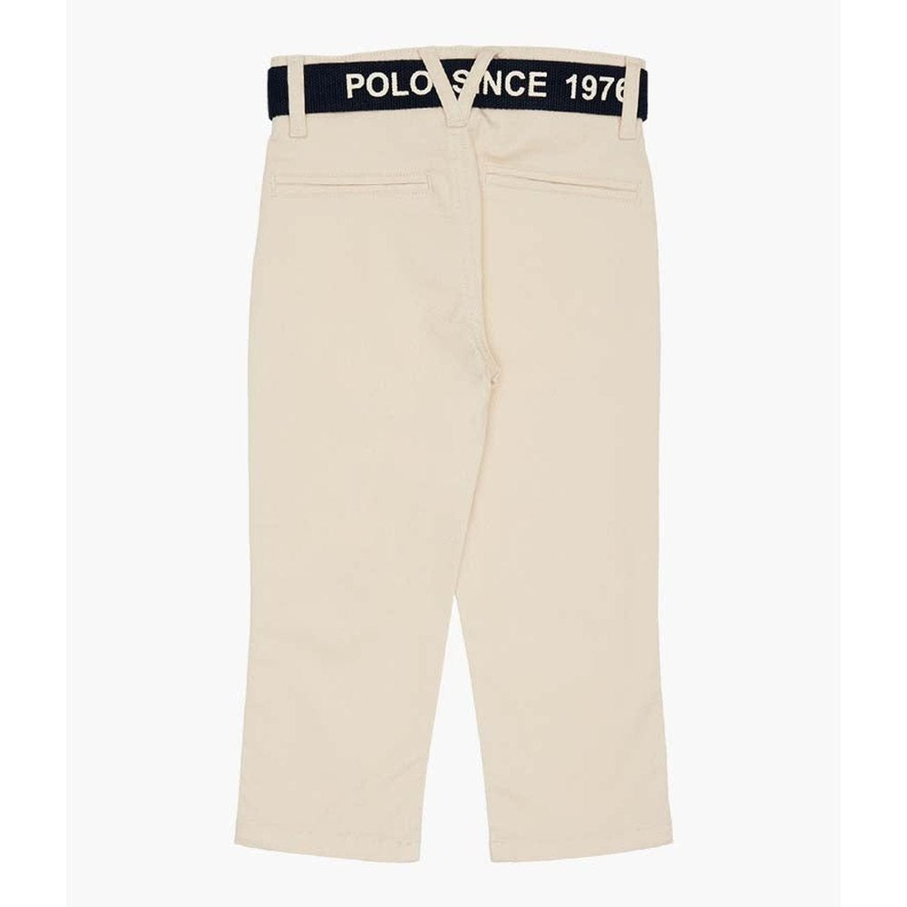 Polo Boys Adrian Belted Chino In Stone