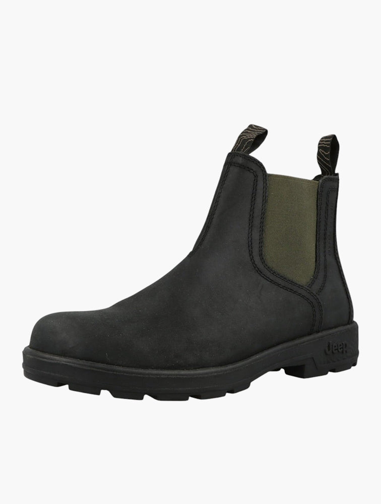 Jeep Mens Black/Olive Quad Boots