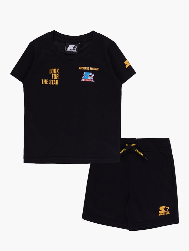 Starter Boys Look For the Star 2 Piece Set In Black