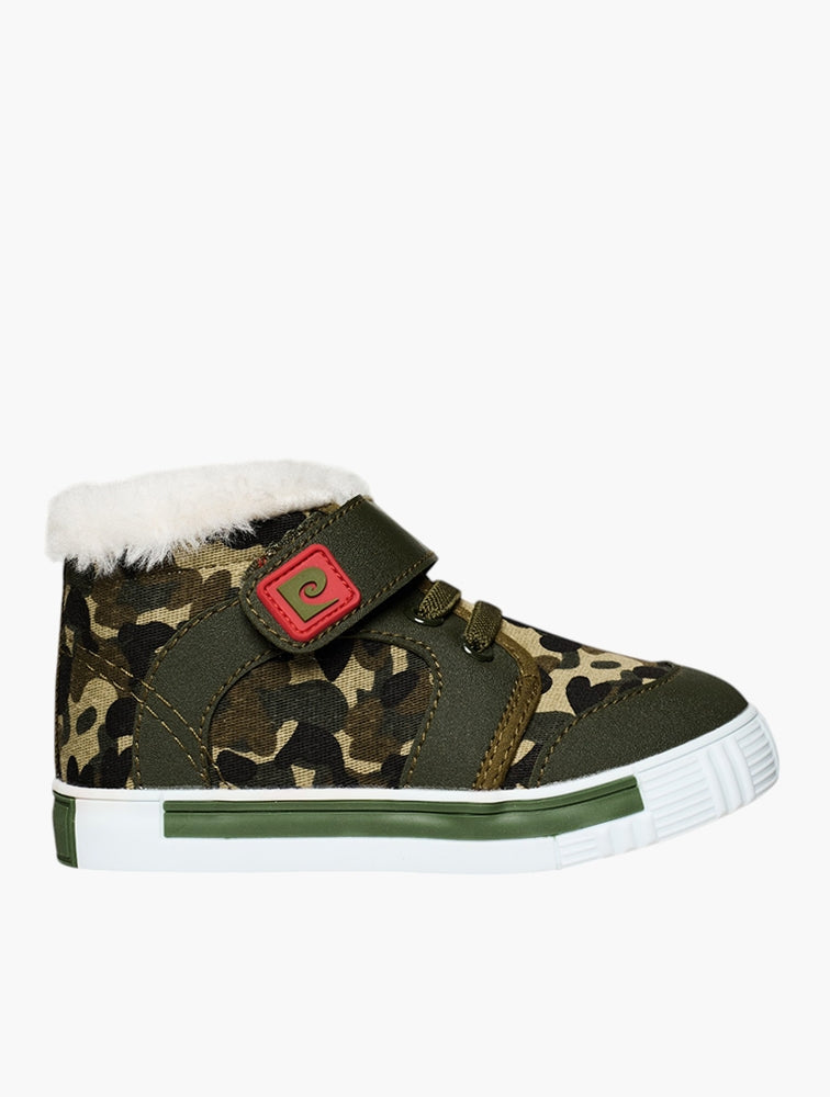 Pierre Cardin Boys Koala Hi-Top Shoes In Camo