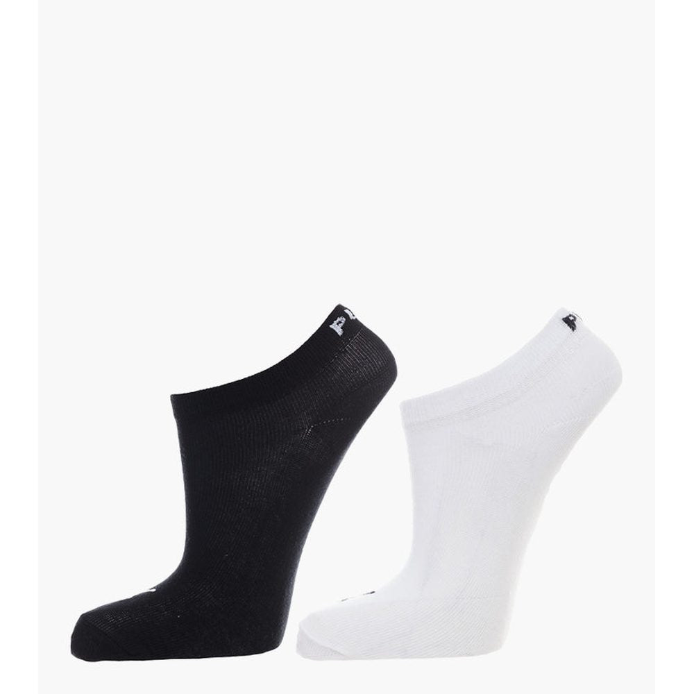 Puma Unisex Kids 2 Pack Secret Socks In Black/White