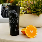 Carrol Boyes Full Of Grace Travel Mug In Black