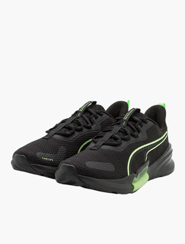 Puma Mens Pwrframe Tr 2 Shoes In Black & Lime