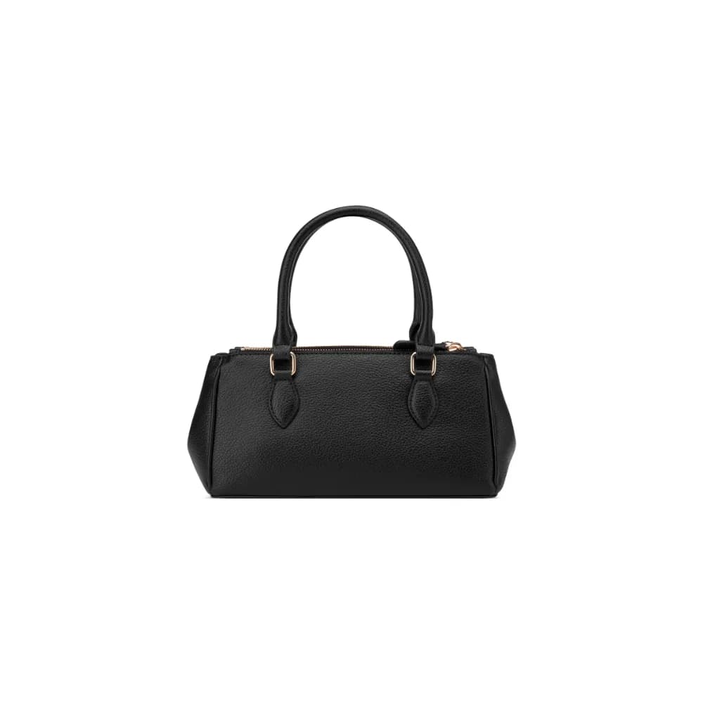 Guess Claudia Satchel Bag In Black