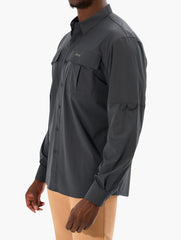 Jeep Mens Tech Utility Shirt In Charcoal