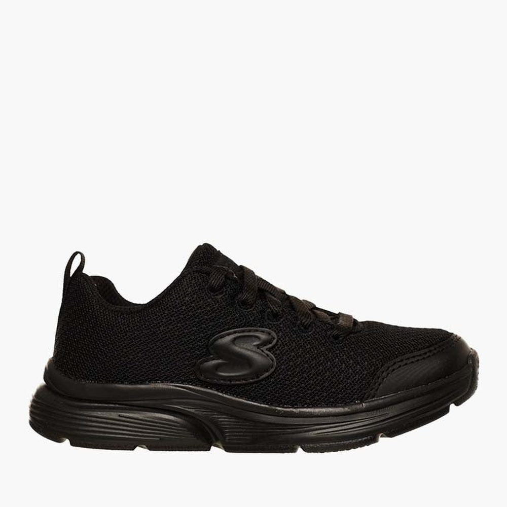 Skechers Boys Wavy Lites Blissful Wish Sneakers In Black