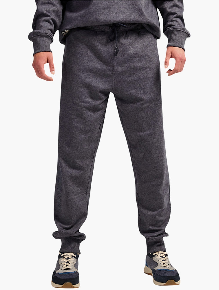 Jeep Mens Fleece Jogger Pants In Navy Melange
