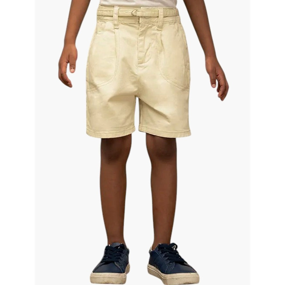 Polo Girls Ava Denim Short In Off White