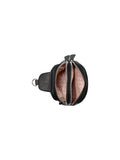 Guess Womens Farah Mini Double Zip Sling Bag In Black