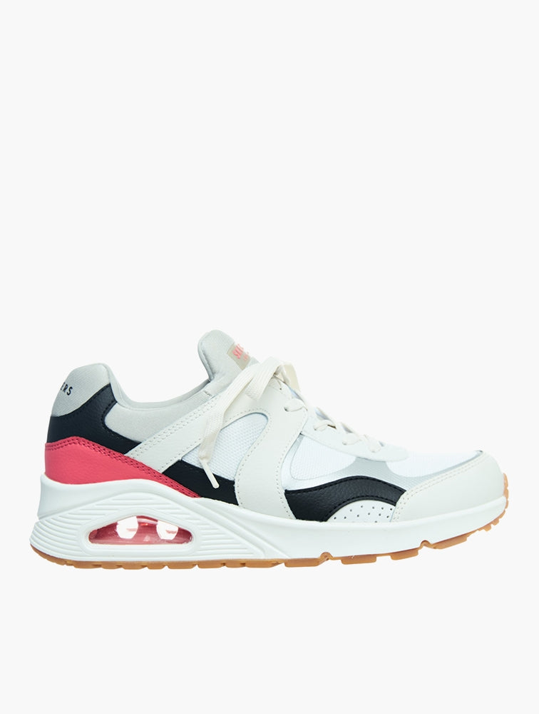 Skechers Womens Uno Super Fresh Shoes In White