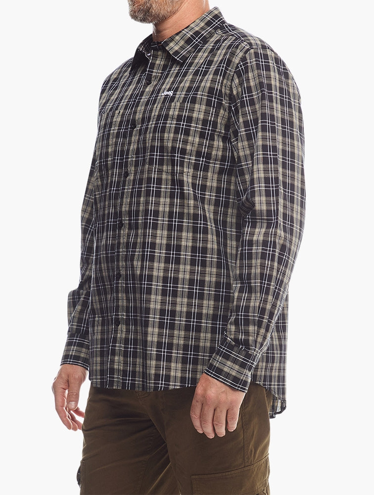 Jeep Yarndye Check LS Shirt in Multi