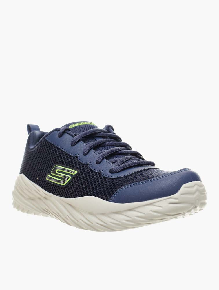 Skechers 403751L Kids Nitro Sprint Shoes Navy/Green