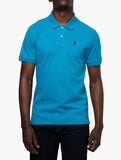 Polo Mens Essential Pique Golfer In Blue