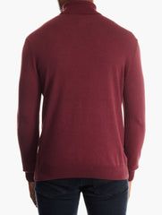 Polo Mens Ls Roll Neck 0023736 Burgandy