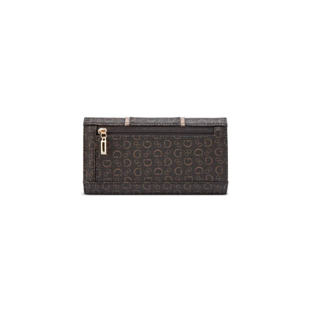 Guess Womens Emberly Slim Clutch In Natural