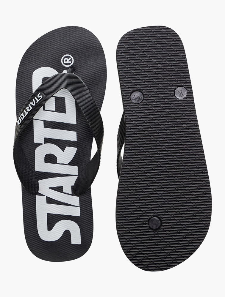Starter Unisex Thong Slides In Black & White