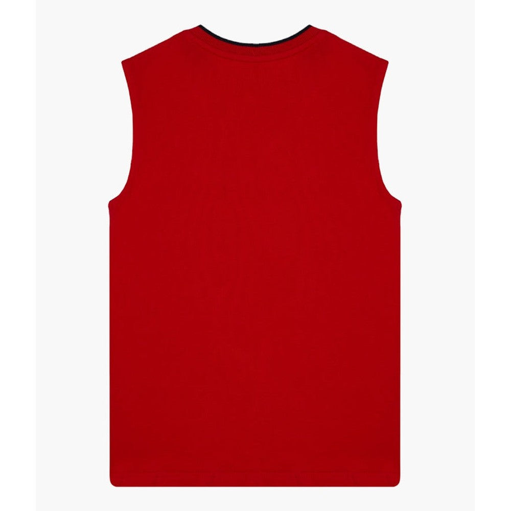 Polo Boys Bryan Crested Vest In Red