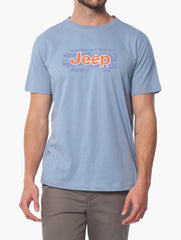 Jeep Mens Fashion Graphic T-Shirt In Blue