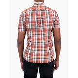 Polo Mens Multi Check Shirt In Orange