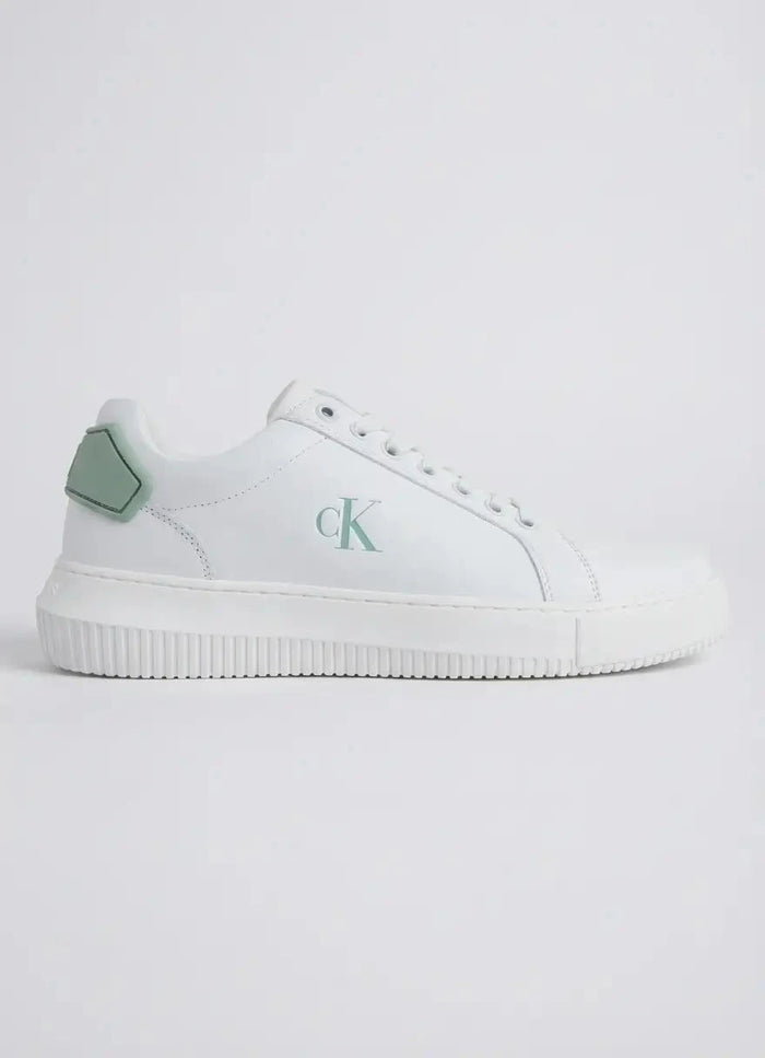 Calvin Klein Mens Chunky Patch Shoes In White
