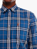 Polo Mens Large Check Shirt In Navy