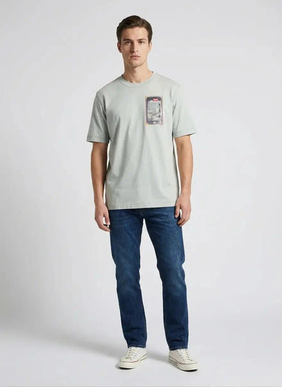 Diesel Mens T-Adjust-V1 T-Shirt In Light Grey