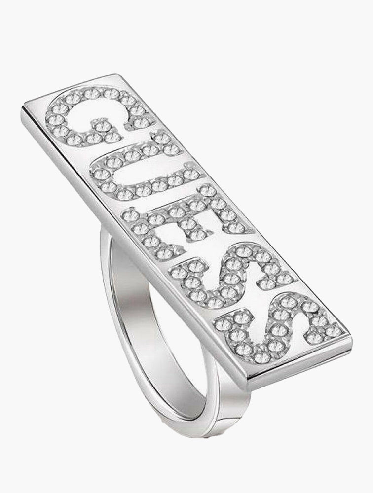 Guess Couture Silver Bar Ring