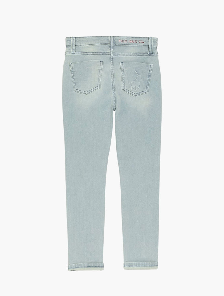 Polo Girls Mila Skinny Jeans In Light Wash