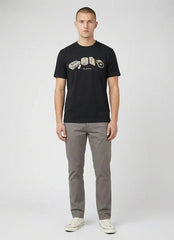 Ben Sherman Beats And Blades T-shirt In Black