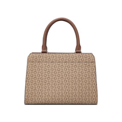 Guess Womens Lisbeth Satchel Handbag In Walnut