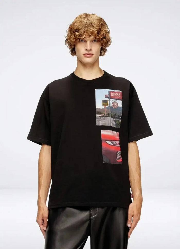Diesel Mens T-Boxt-T3 Relaxed T-Shirt In Black