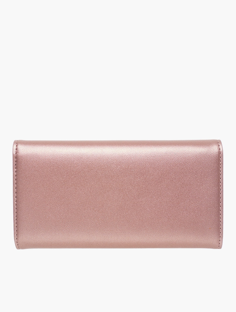 Pierre Cardin Skylar Bifold Purse In Rose Gold