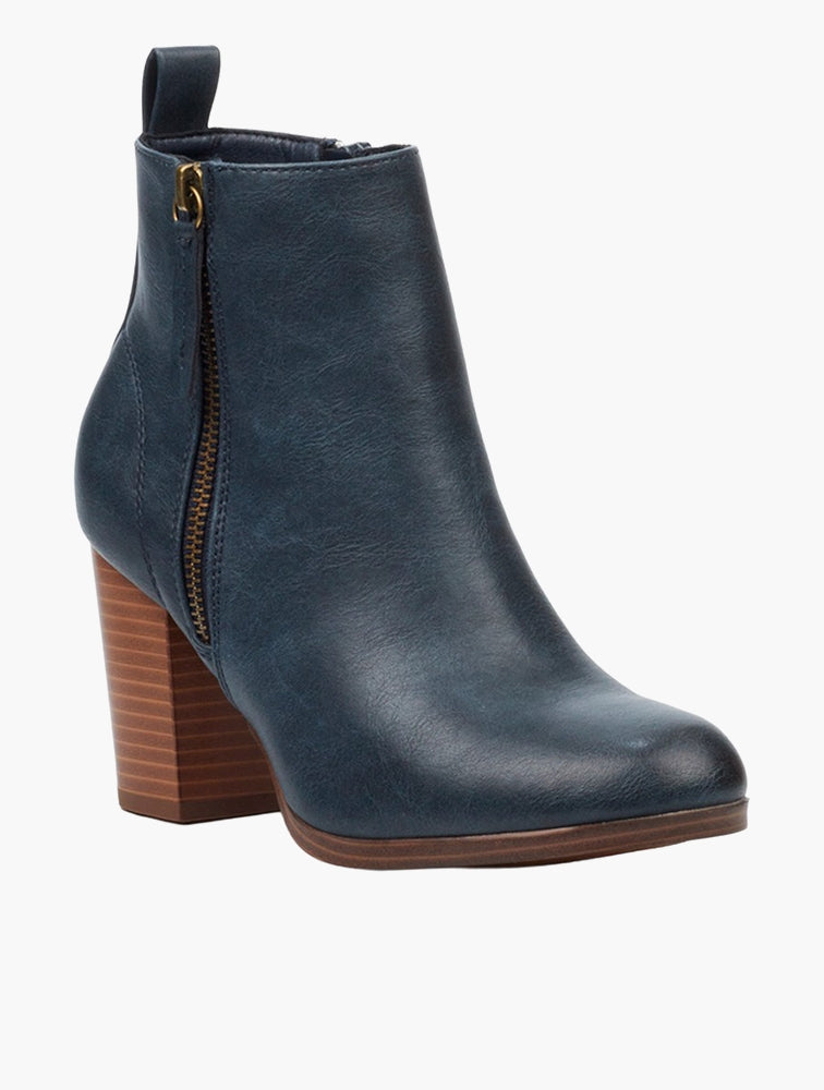 Miss Black Ladies Ahlam 9 Boots In Navy