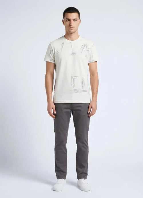 Vialli Mens Latin T-Shirt In Off White