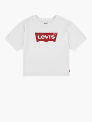 Levis Girls Light Bright Cropped T-Shirt In White