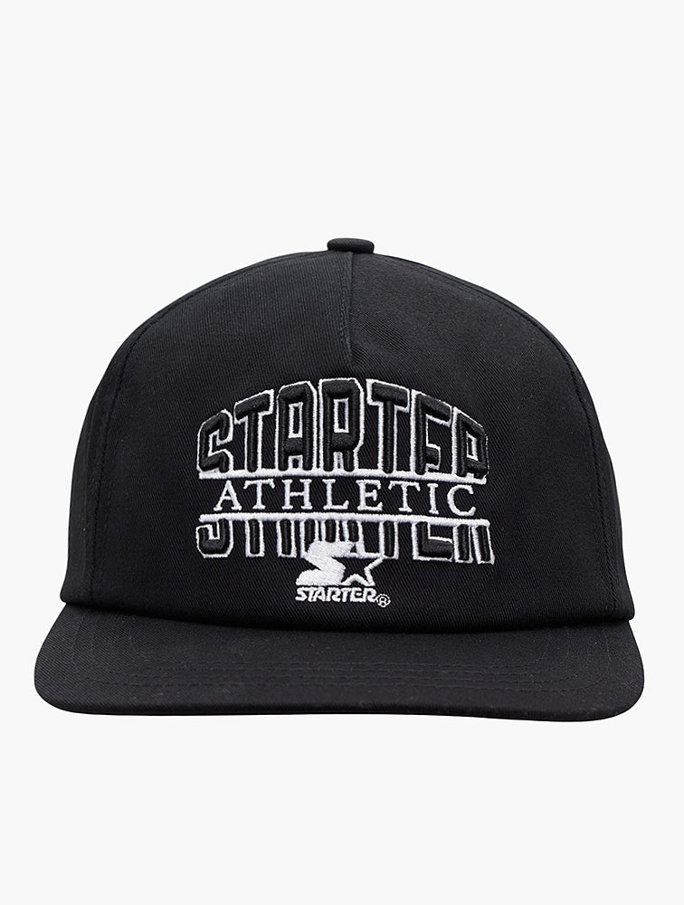 Starter Mens Flap Pesk Snap Back Cap In Black