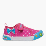 Hush Puppies Girls Ella Synthetic Canva Sneakers In Pink Multi