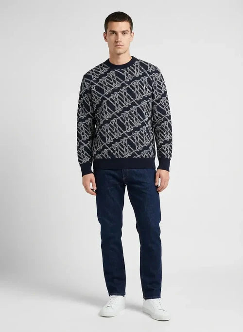 Tshepo Unisex Monogram Jersey Knit Navy