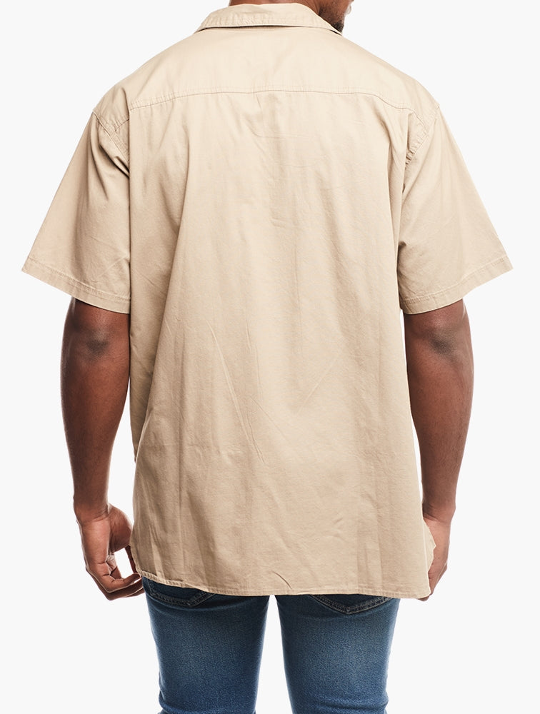 Jeep Mens Workshirt In Khaki