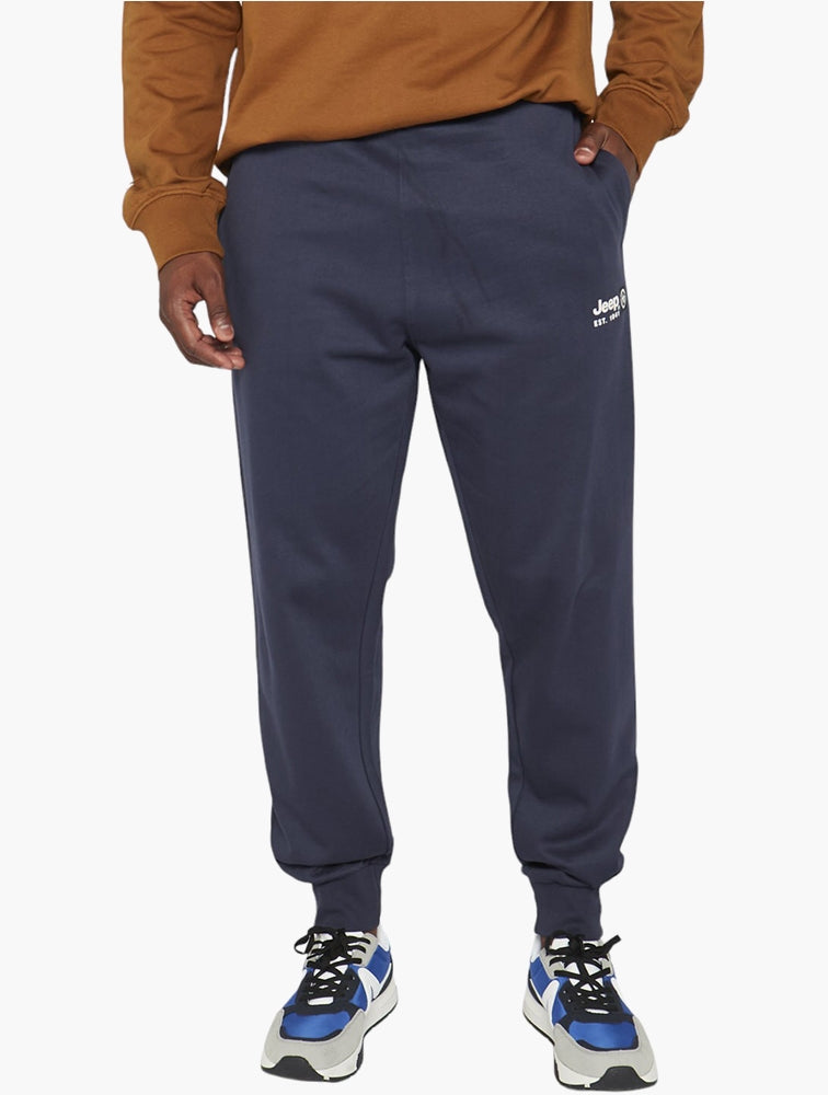 Jeep Mens Fleece Joggers In Navy