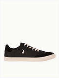 Polo Mens Color Block Basic Sneakers In Black & White