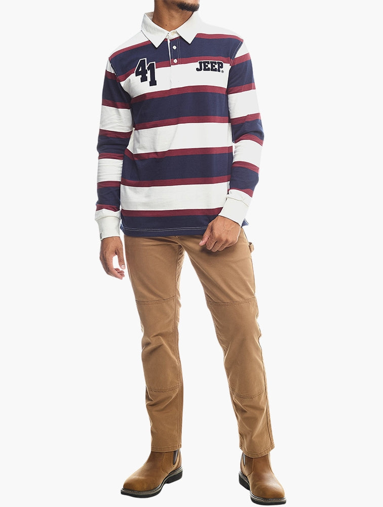 Jeep Rugby Style Golfer In Multi