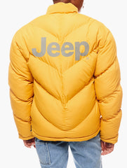Jeep Womens Reversible Puffer Jacket In Yellow