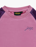 Jeep Kids Crew Neck Fleece Top In Pink