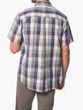 Jeep Mens Yarn Dye Ss Check Shirt Green