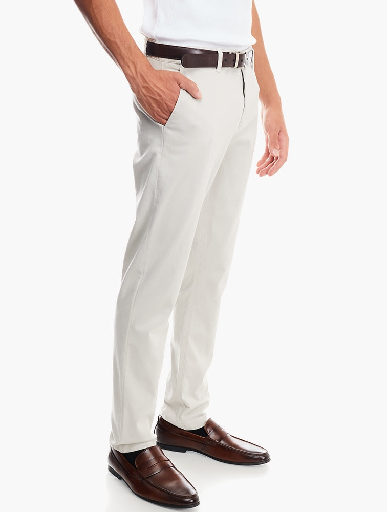 Polo Mens Fashion Slim Fit Chino In Bone