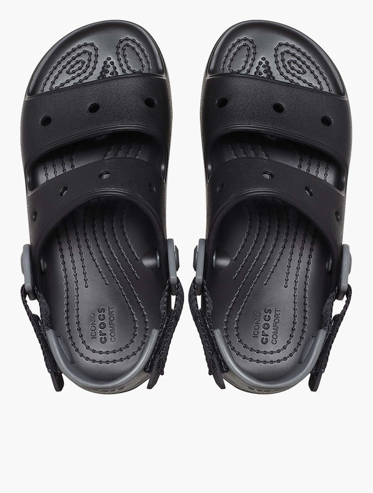 Crocs Kids Classic All-Terrain Sandals In Black